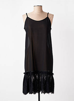 Jupon/fond de rochie ușoară și transparentă negru MY TWIN femeie