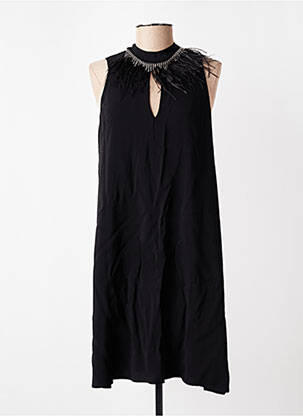 Rochie midi croială fluidă fără mâneci negru TWINSET femeie