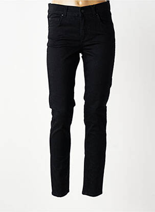 Blugi skinny țesătură brută mărime normală negru ANGELS femeie