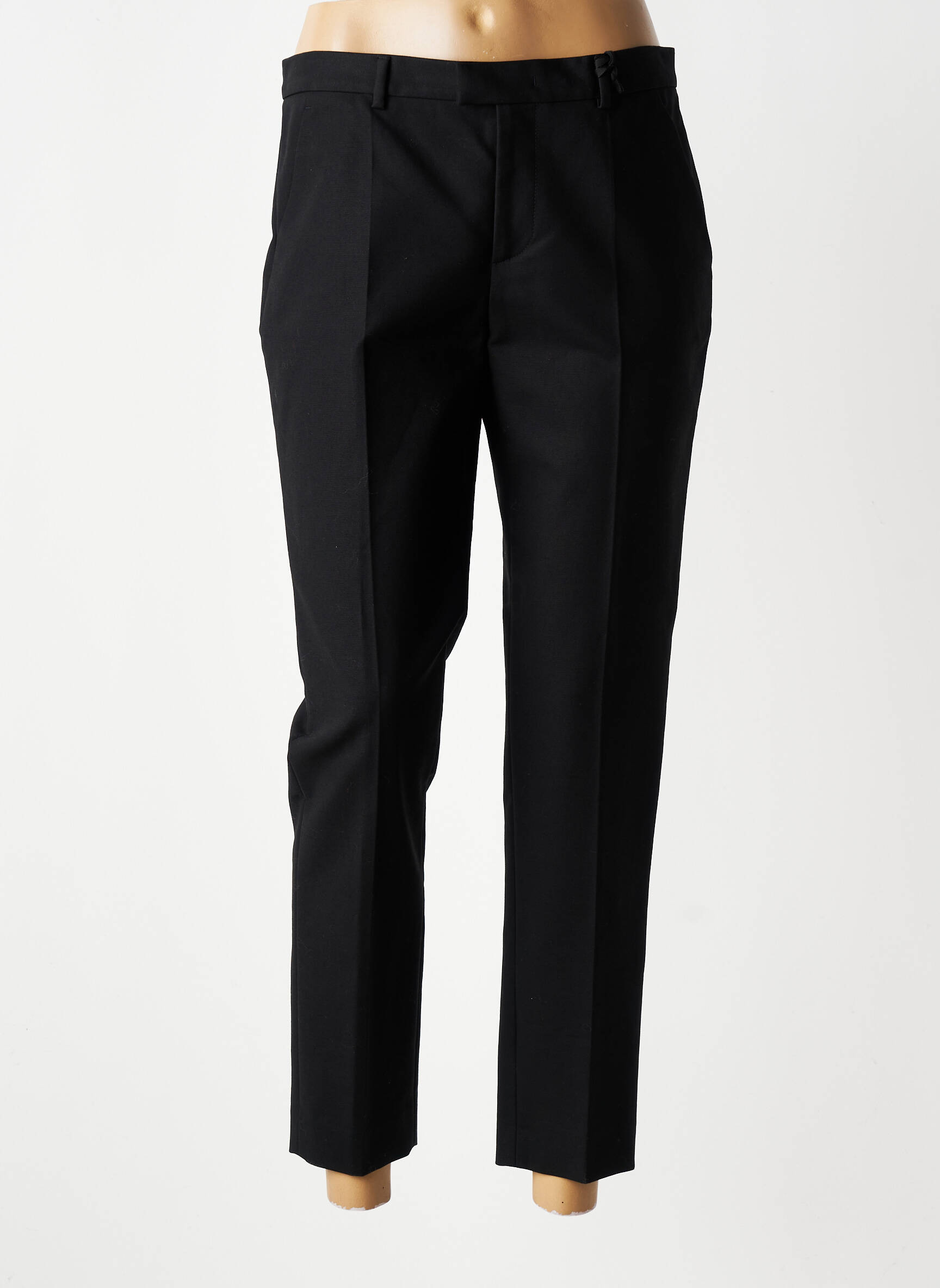 Pantalon chino țesătură poplin mărime normală negru RED VALENTINO femeie