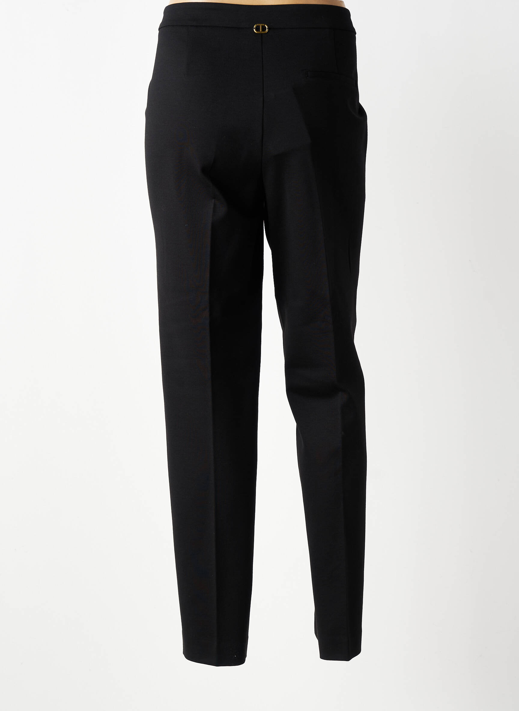 Pantalon chino elasticitate mărime normală negru TWINSET femeie