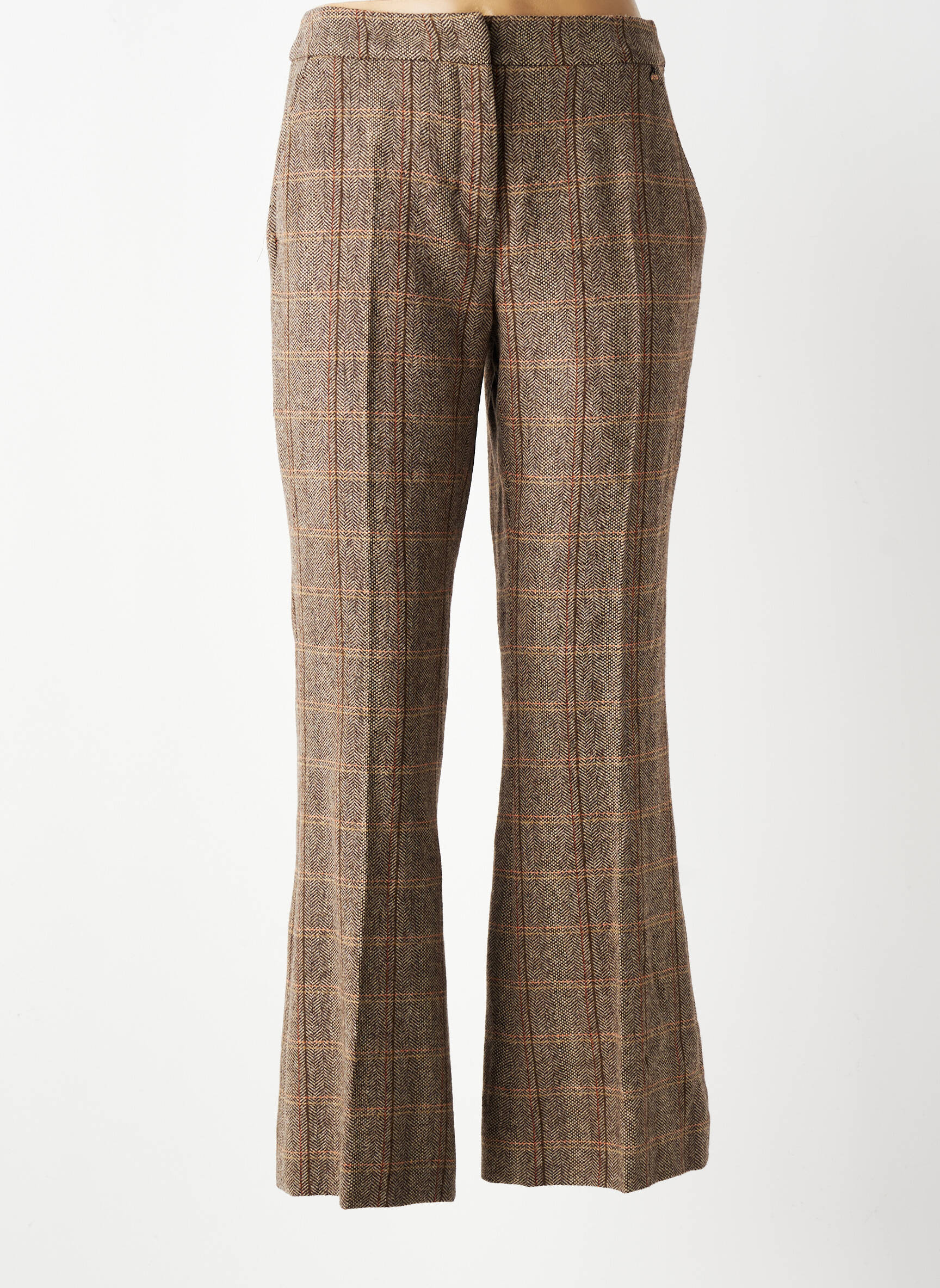 Pantalon evazat mărime normală mărime normală bej RIVER WOODS femeie