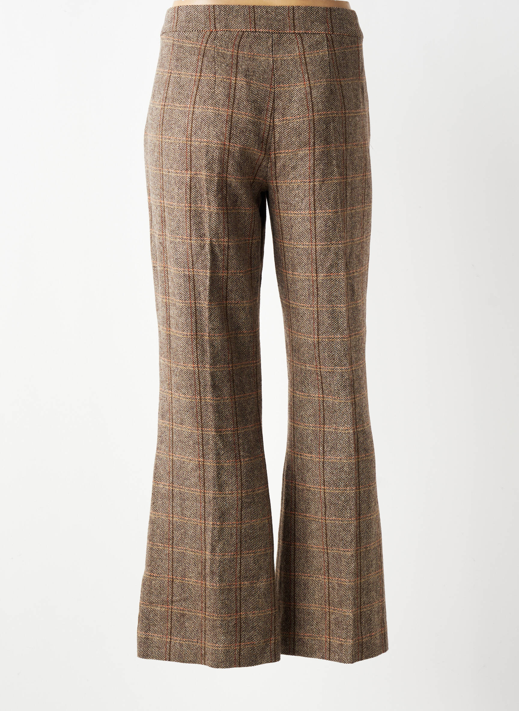 Pantalon evazat mărime normală mărime normală bej RIVER WOODS femeie