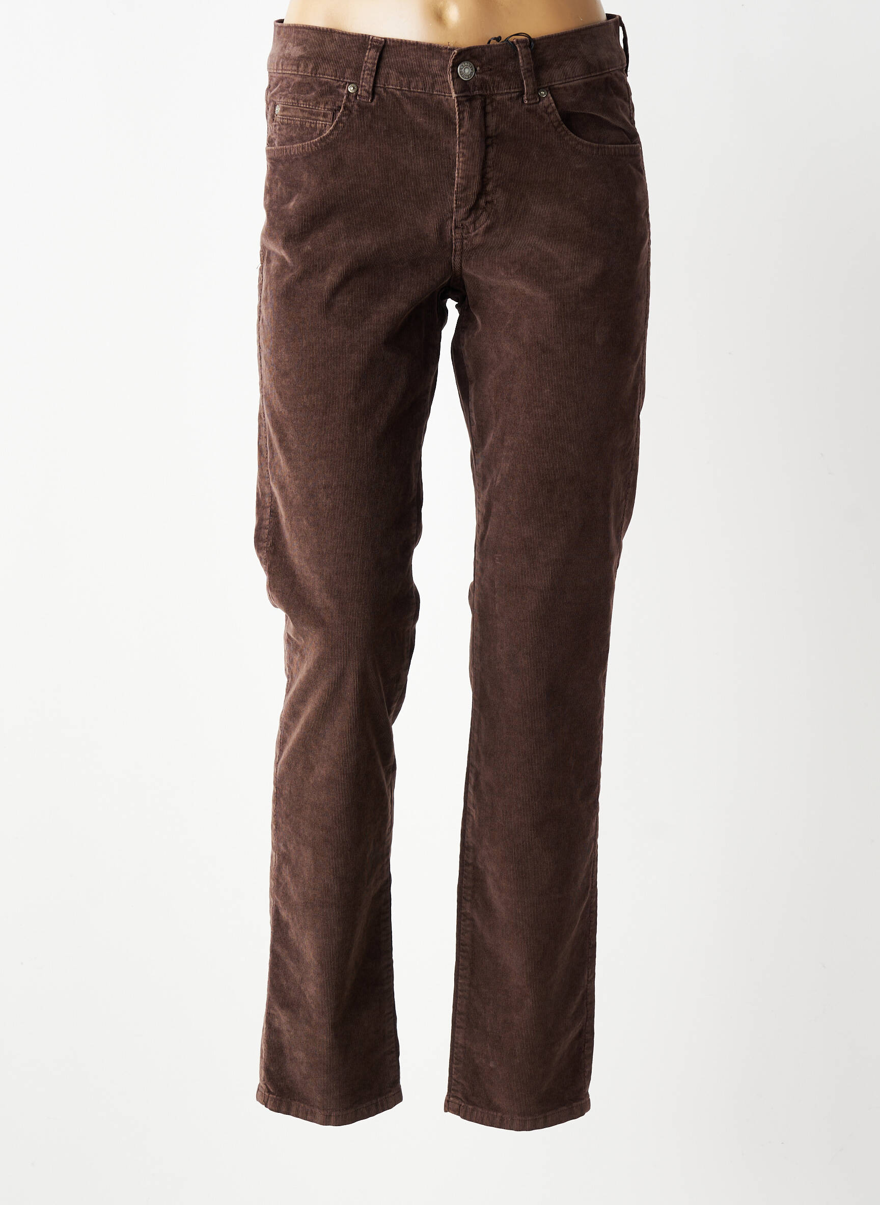 Pantalon slim elasticitate mărime normală maro ANGELS femeie