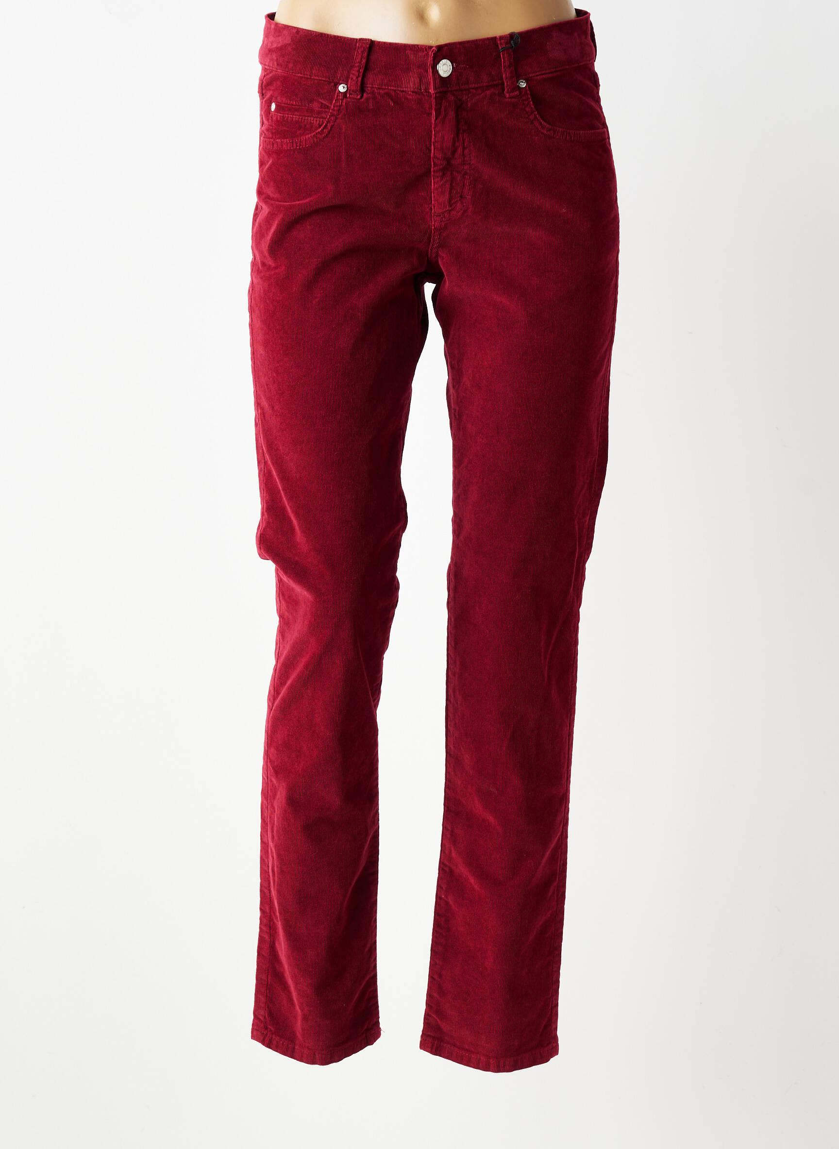 Pantalon slim elasticitate mărime normală roșu ANGELS femeie