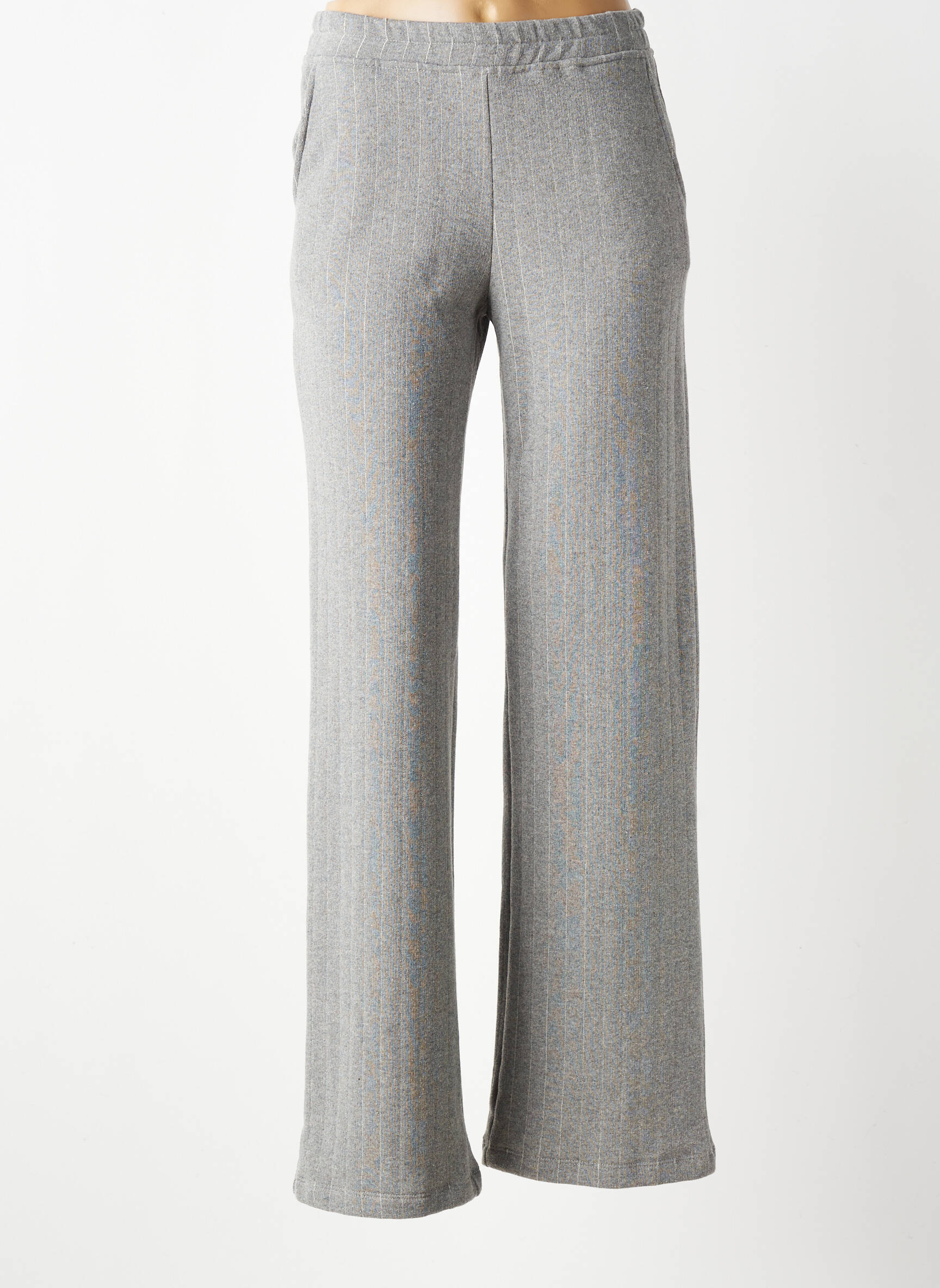 Pantalon drept elasticitate mărime normală gri VITAMINA femeie