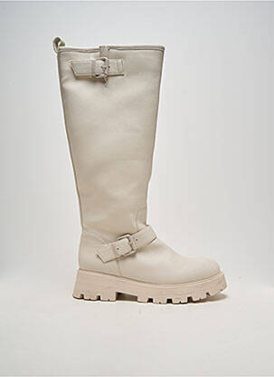 Cizme material neted toc de 4 la 6 cm bej TWINSET femeie