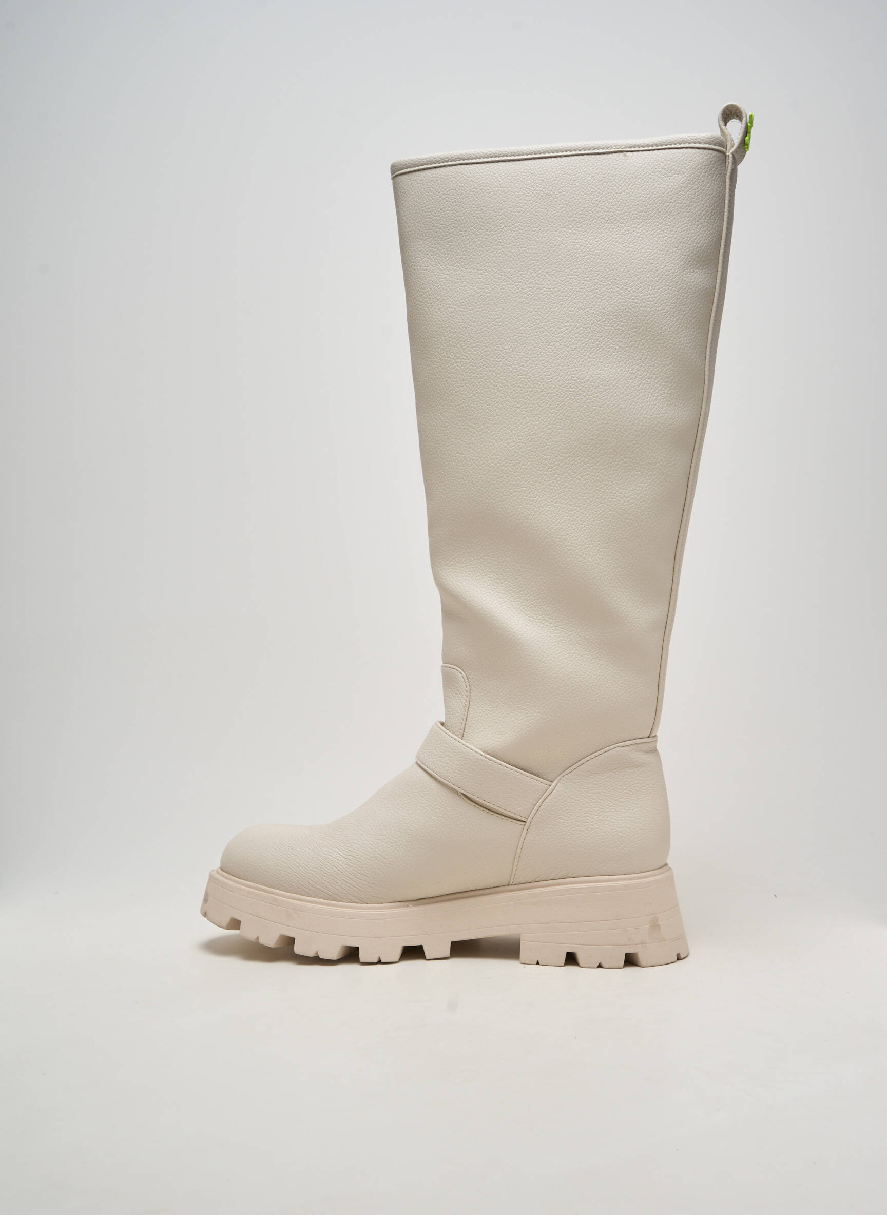 Cizme material neted toc de 4 la 6 cm bej TWINSET femeie