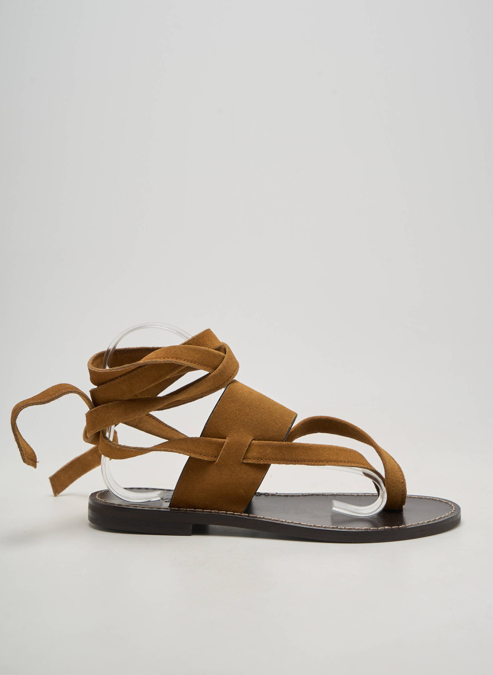Sandale/pantofi decupați chiquet toc plat până la 3 cm maro TWINSET femeie