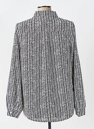 Cămașă țesătură crep mâneci lungi negru MARBLE femeie
