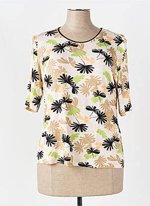 Tricou elasticitate mâneci scurte bej BARBARA LEBEK femeie