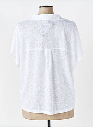 Tricou țesătură jersey mâneci scurte alb MARBLE femeie