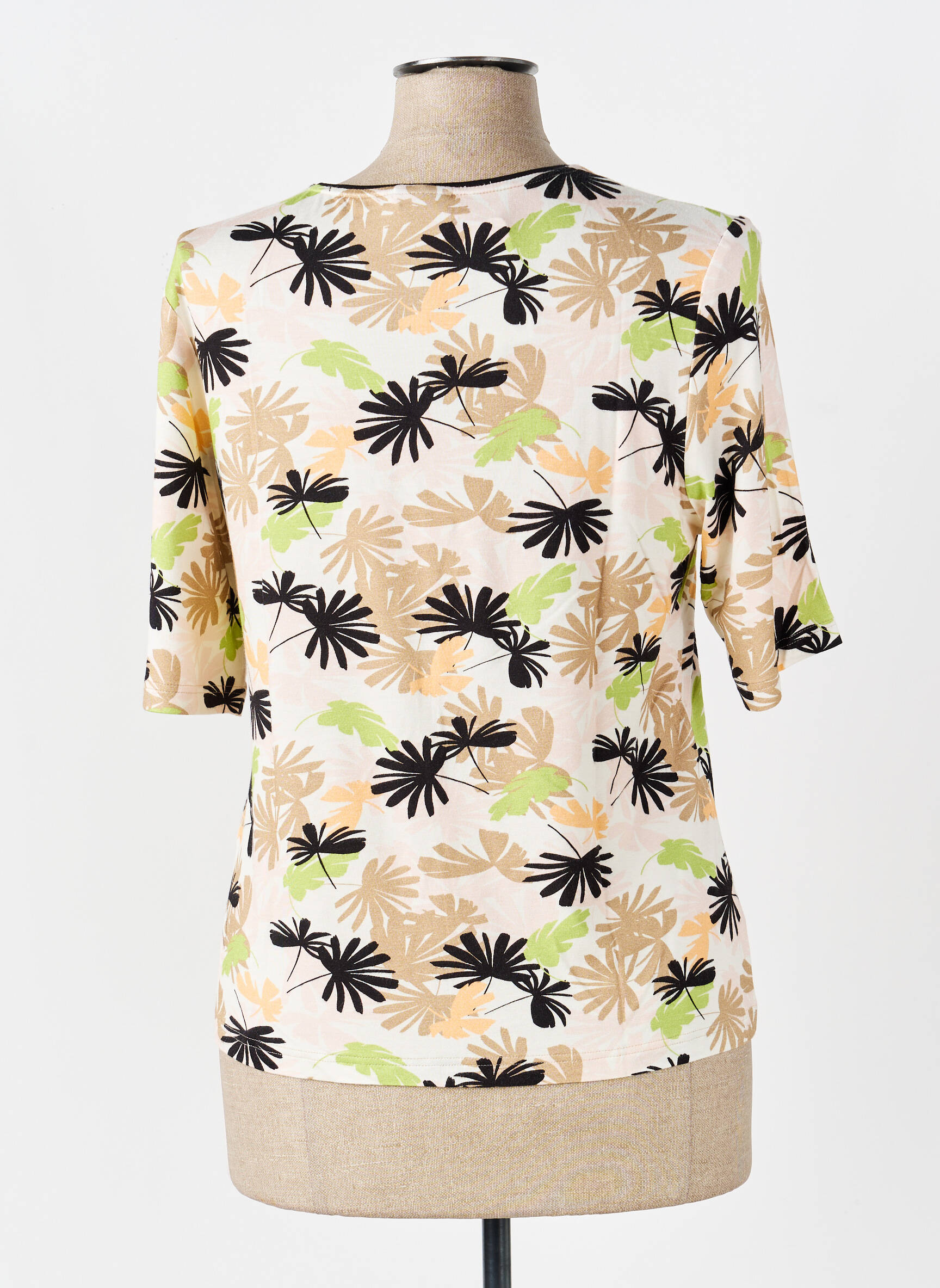 Tricou elasticitate mâneci scurte bej BARBARA LEBEK femeie