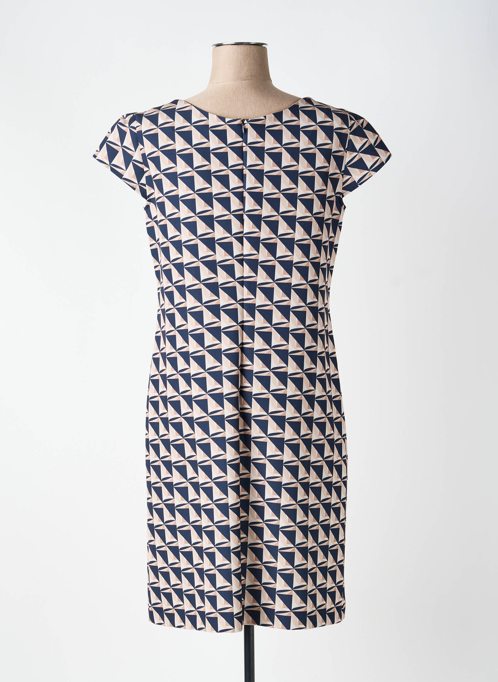 Rochie midi imprimeu fantezie mâneci lungi albastru BETTY BARCLAY femeie