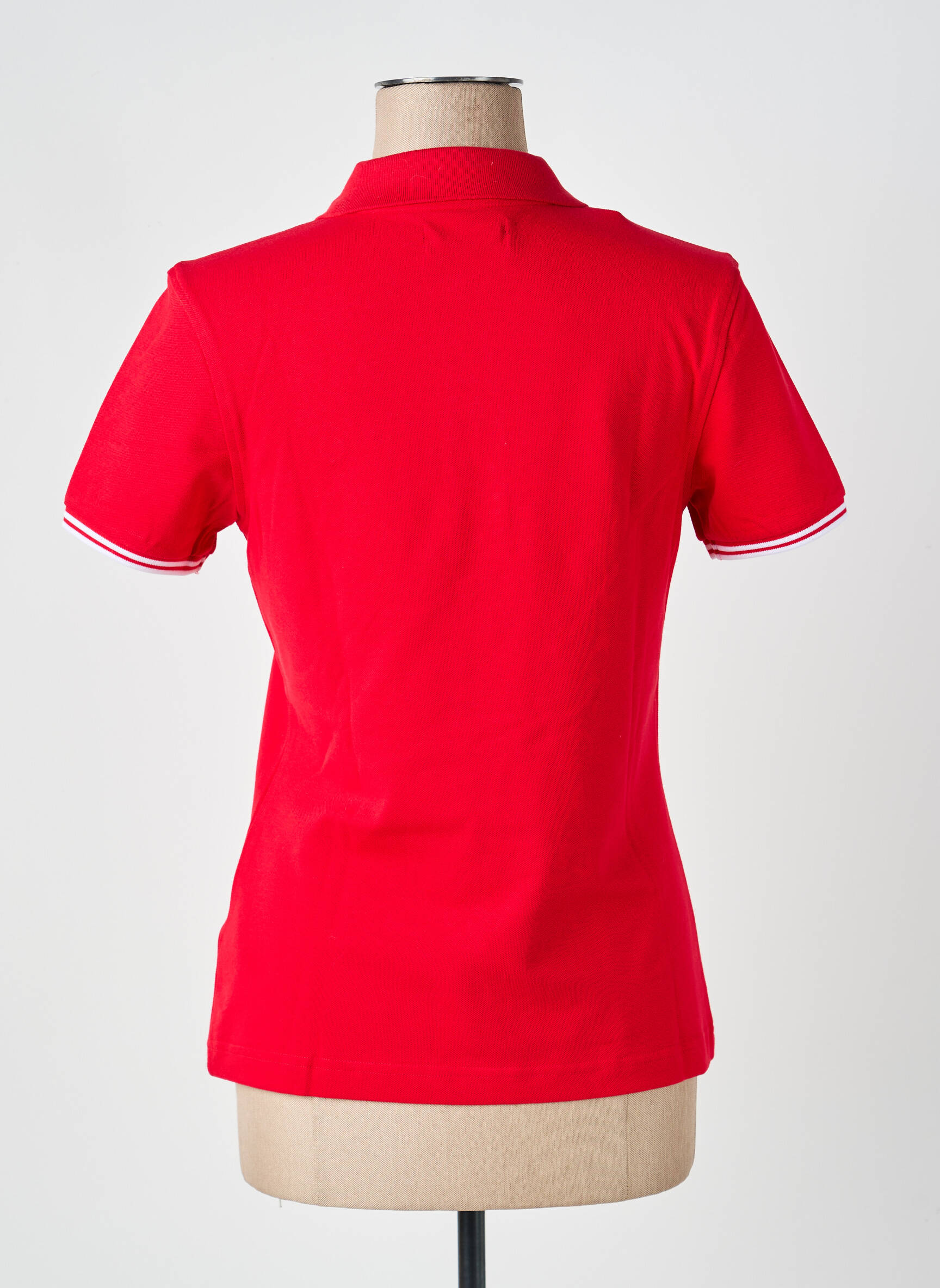 Polo închidere cu nasturi pe față mâneci scurte roșu FRED PERRY femeie