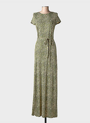 Rochie lungă mâneci scurte mâneci scurte verde KING LOUIE femeie