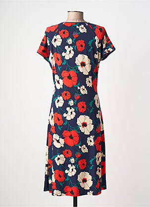 Rochie midi imprimeu floral mâneci scurte albastru KING LOUIE femeie