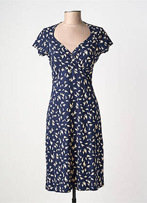 Rochie midi imprimeu fantezie mâneci scurte albastru KING LOUIE femeie