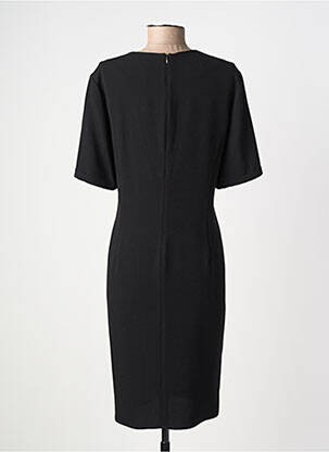 Rochie midi țesătură crep mâneci scurte negru GERARD DAREL femeie