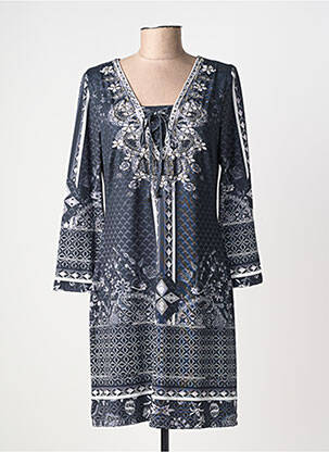 Rochie scurtă mâneci lungi mâneci lungi gri K-DESIGN femeie