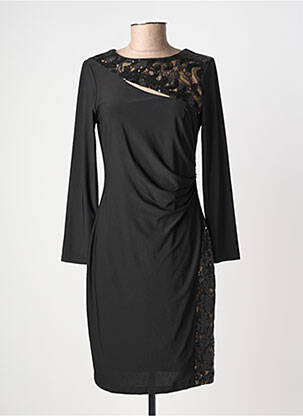 Rochie midi mâneci lungi mâneci lungi negru K-DESIGN femeie