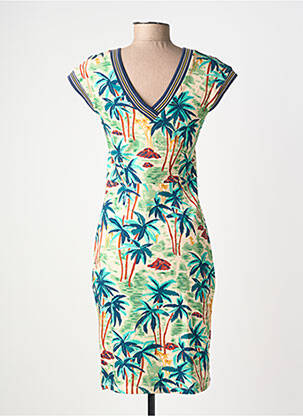 Rochie midi mâneci scurte mâneci scurte verde KING LOUIE femeie
