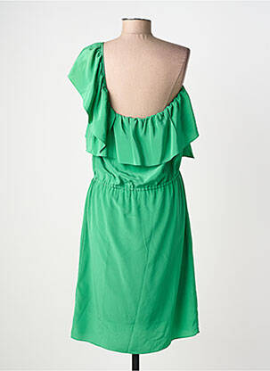 Rochie scurtă croială fluidă fără mâneci verde BELAIR femeie