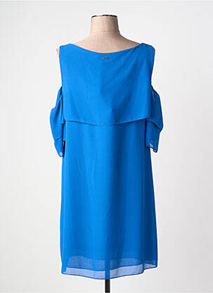 Rochie scurtă croială fluidă mâneci scurte albastru GAUDI femeie