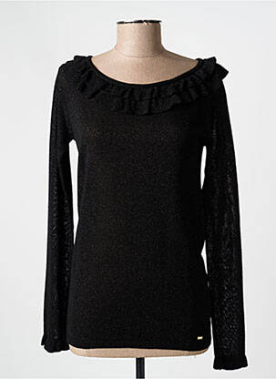 Top elasticitate mâneci lungi negru GAUDI femeie