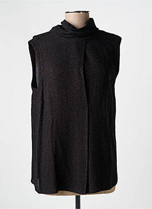 Top elasticitate mâneci scurte negru 0039 ITALY femeie