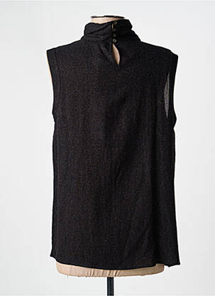 Top elasticitate mâneci scurte negru 0039 ITALY femeie