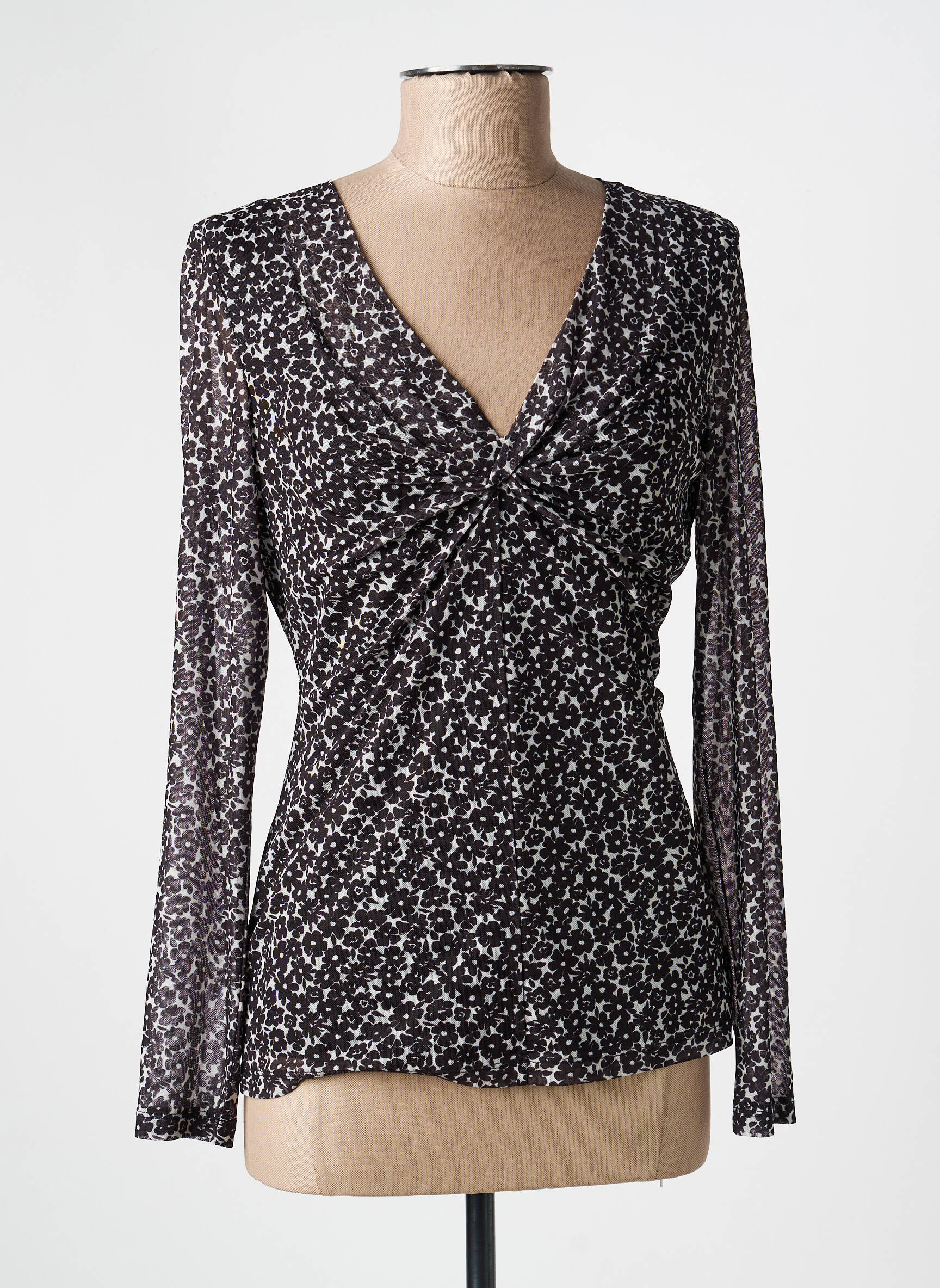 Top elasticitate mâneci lungi negru GERRY WEBER femeie