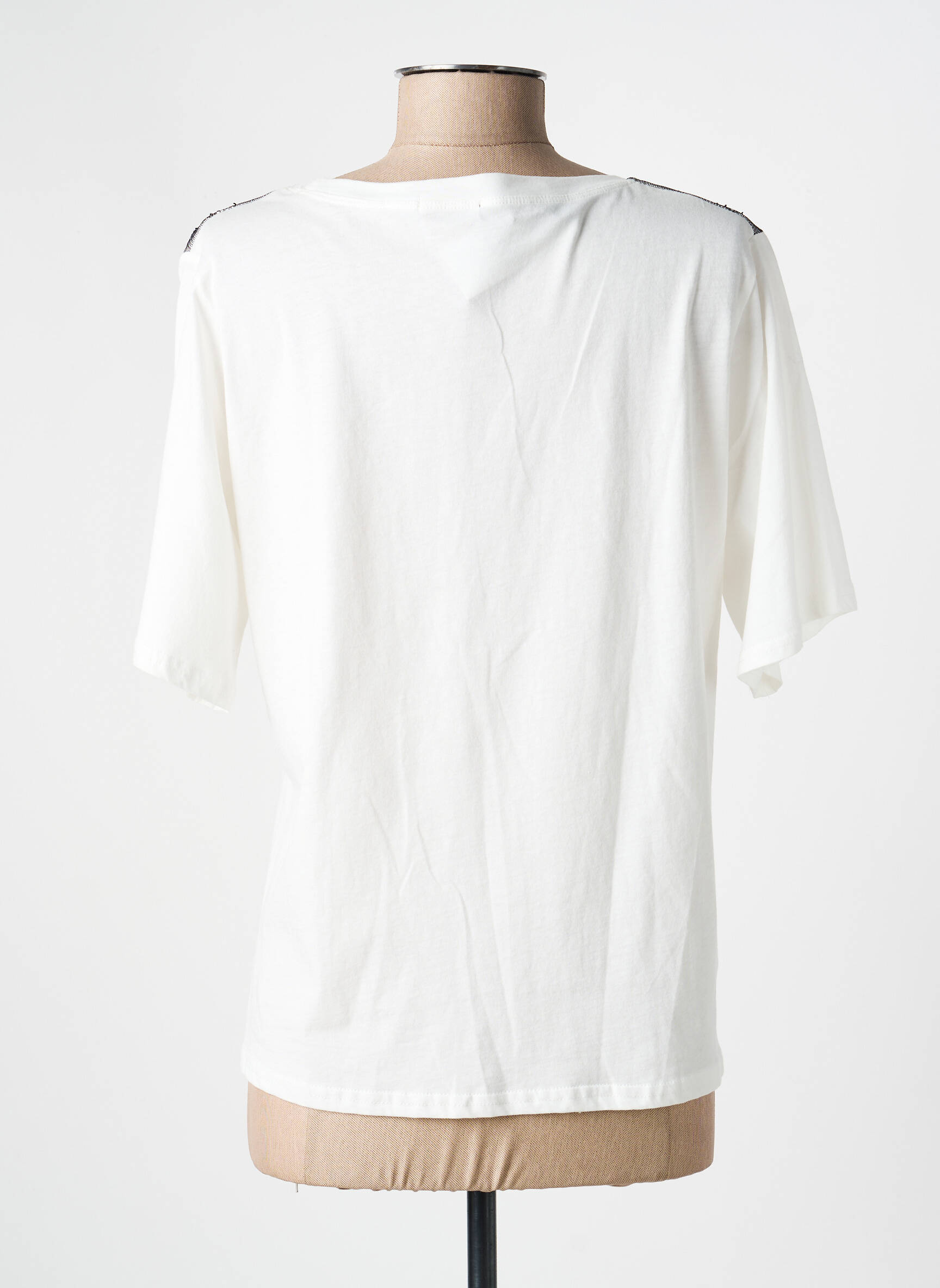 Tricou imprimeu fantezie mâneci scurte alb BRIGITTE BARDOT femeie