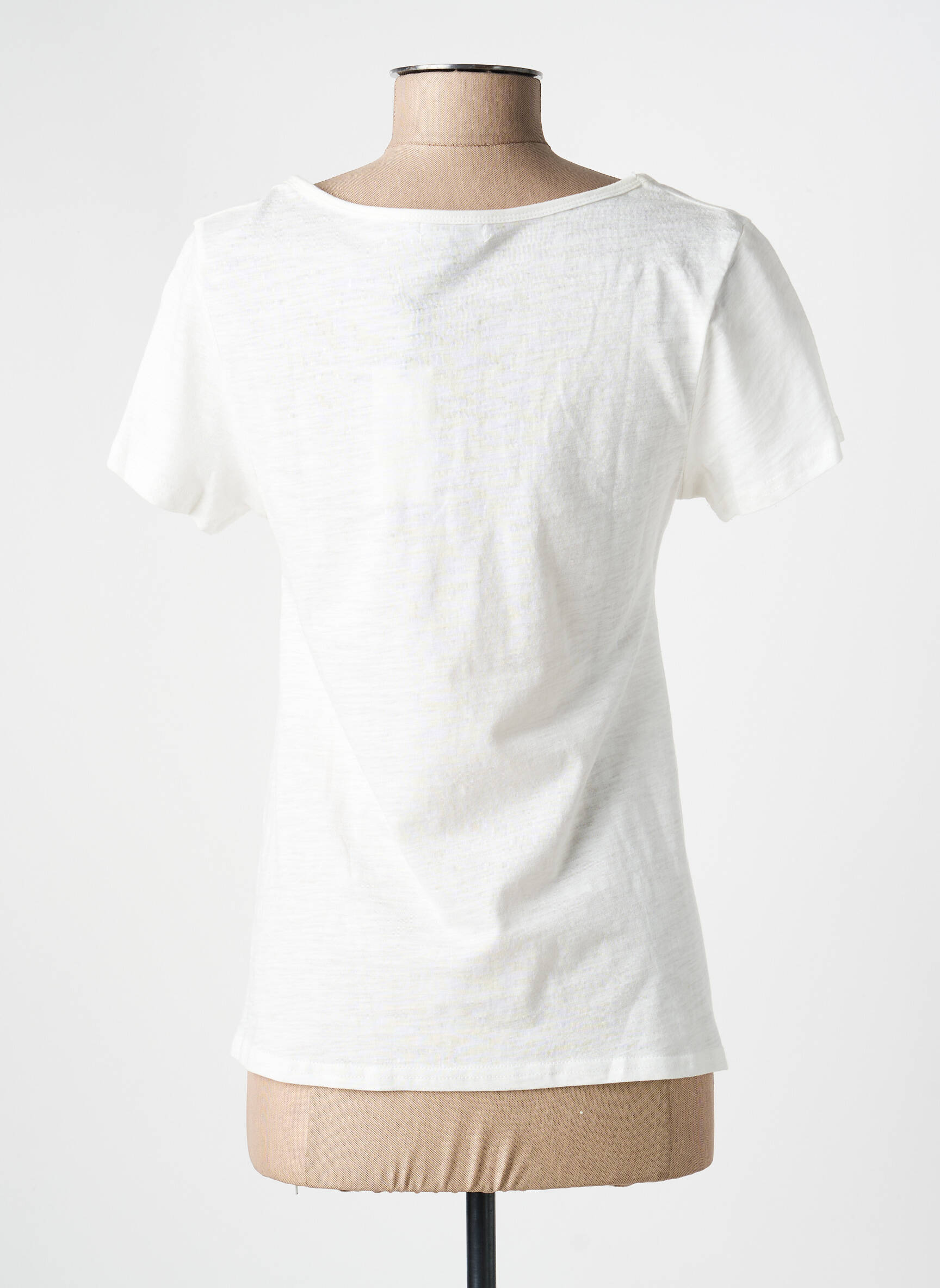 Tricou imprimeu fantezie mâneci scurte alb BRIGITTE BARDOT femeie