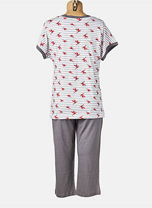 Pijama mâneci scurte gri PASTUNETTE femeie