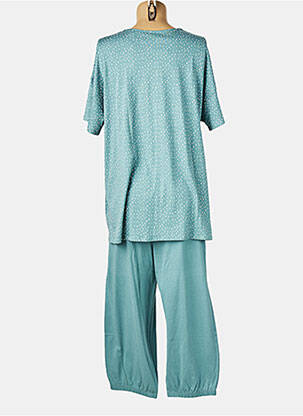 Pijama mâneci scurte verde SCHIESSER femeie
