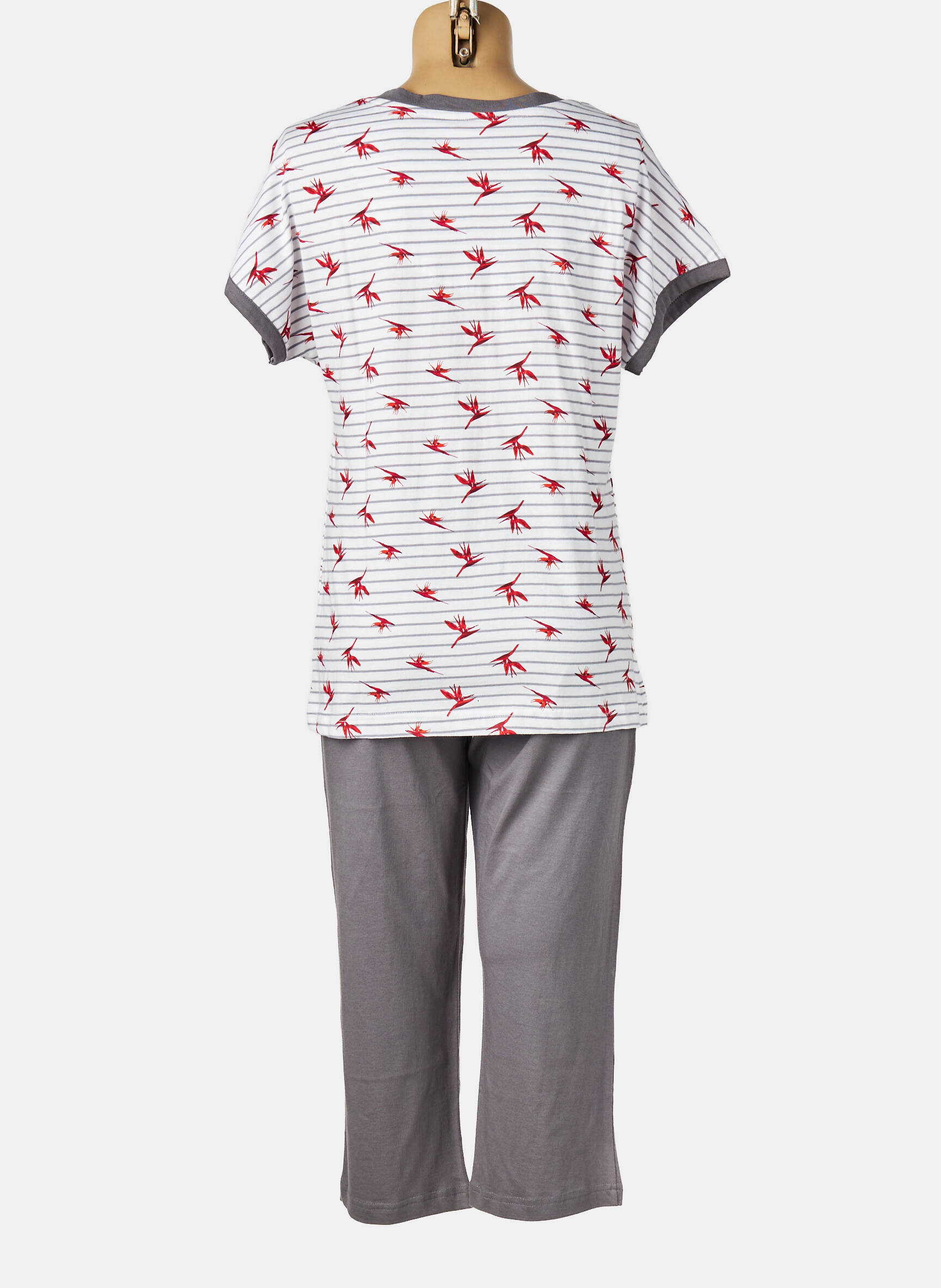 Pijama mâneci scurte gri PASTUNETTE femeie