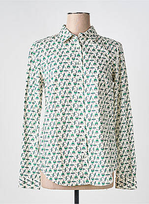 Cămașă croială cambrată mâneci lungi verde 0039 ITALY femeie