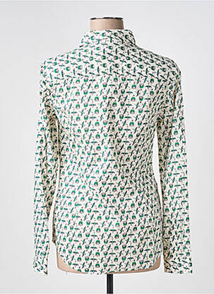 Cămașă croială cambrată mâneci lungi verde 0039 ITALY femeie