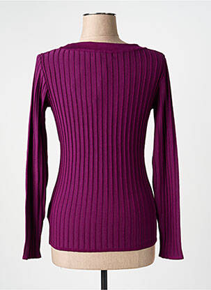 Pulover guler în v mâneci lungi violet ARTIGLI femeie