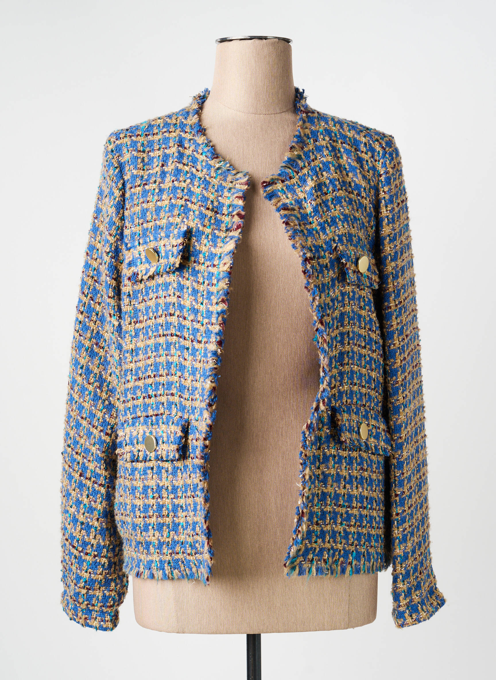 Jachete elegante finisaj interior deformat albastru GERRY WEBER femeie