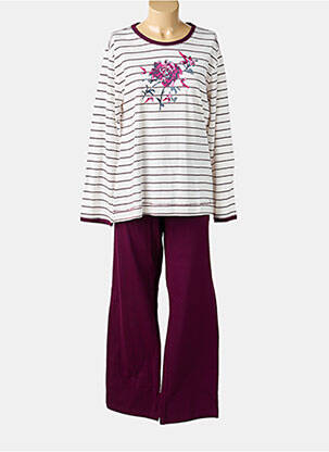 Pijama țesătură jerseu violet PASTUNETTE femeie