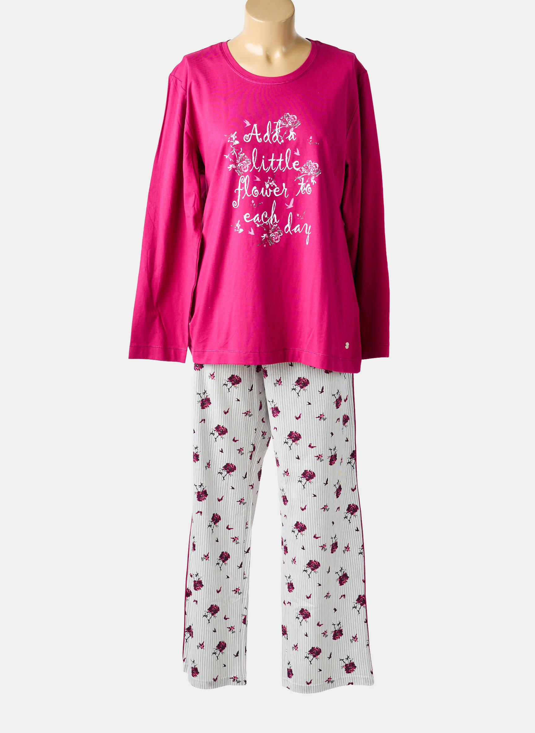 Pijama țesătură jerseu violet PASTUNETTE femeie