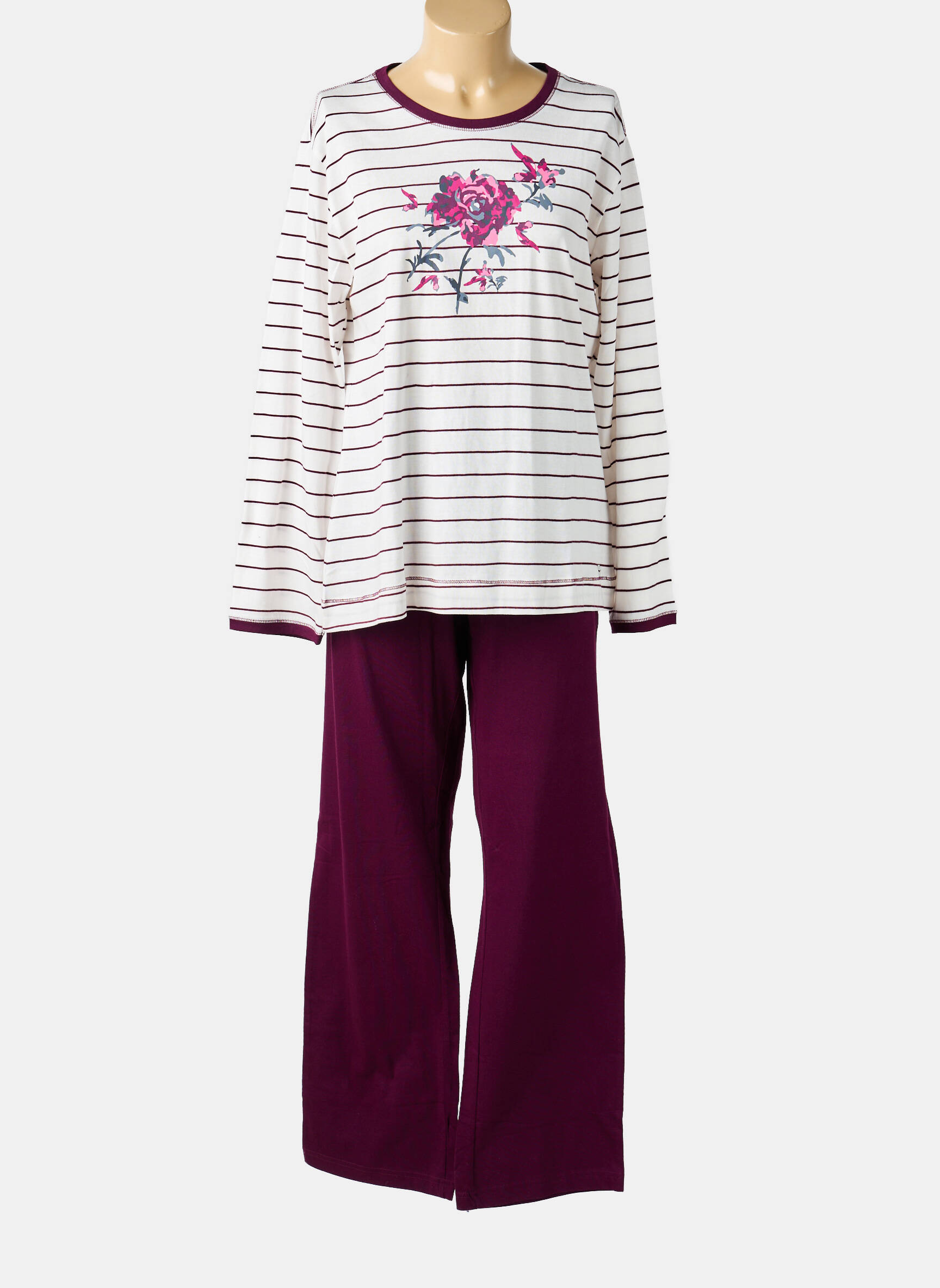 Pijama țesătură jerseu violet PASTUNETTE femeie