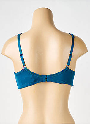 Sutien efect material satinat top sutien modelat albastru DAMART femeie