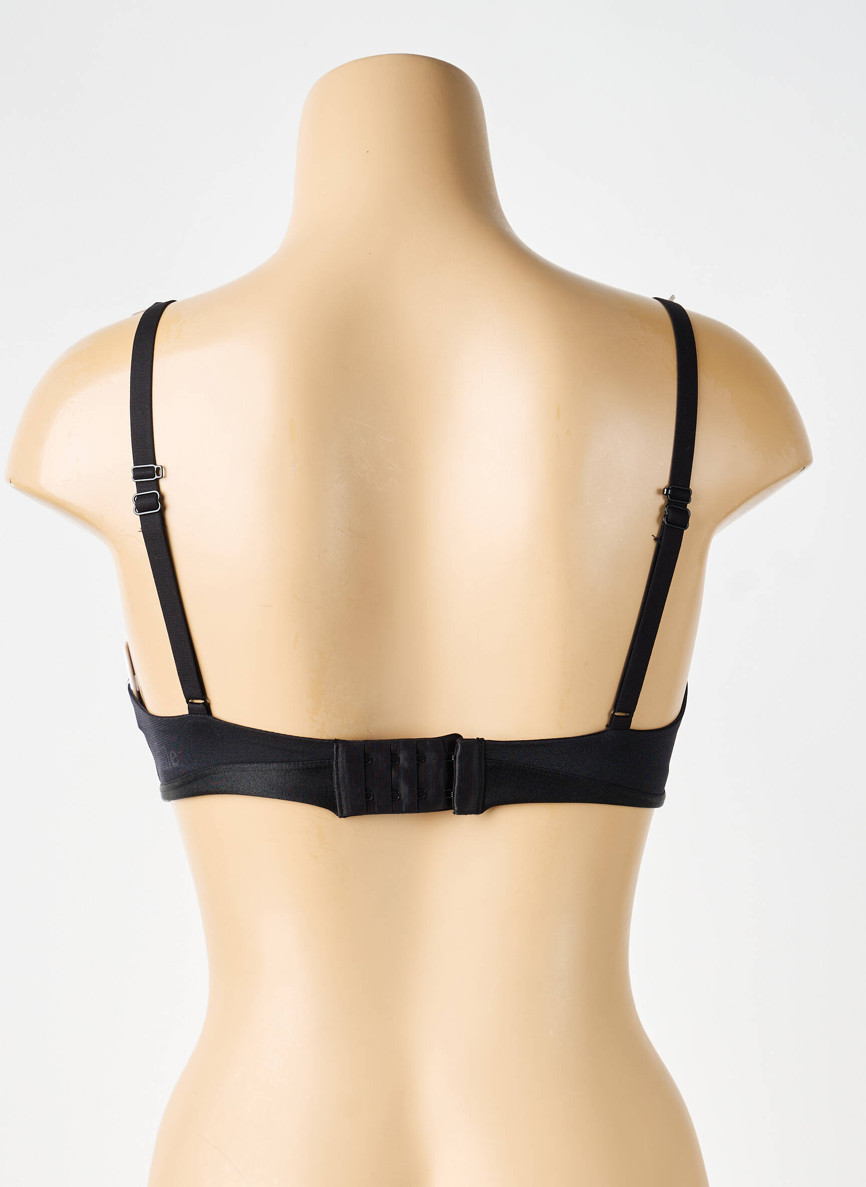 Sutien efect material satinat sutien cupe întregi cu decolteu înalt negru CHANTELLE femeie