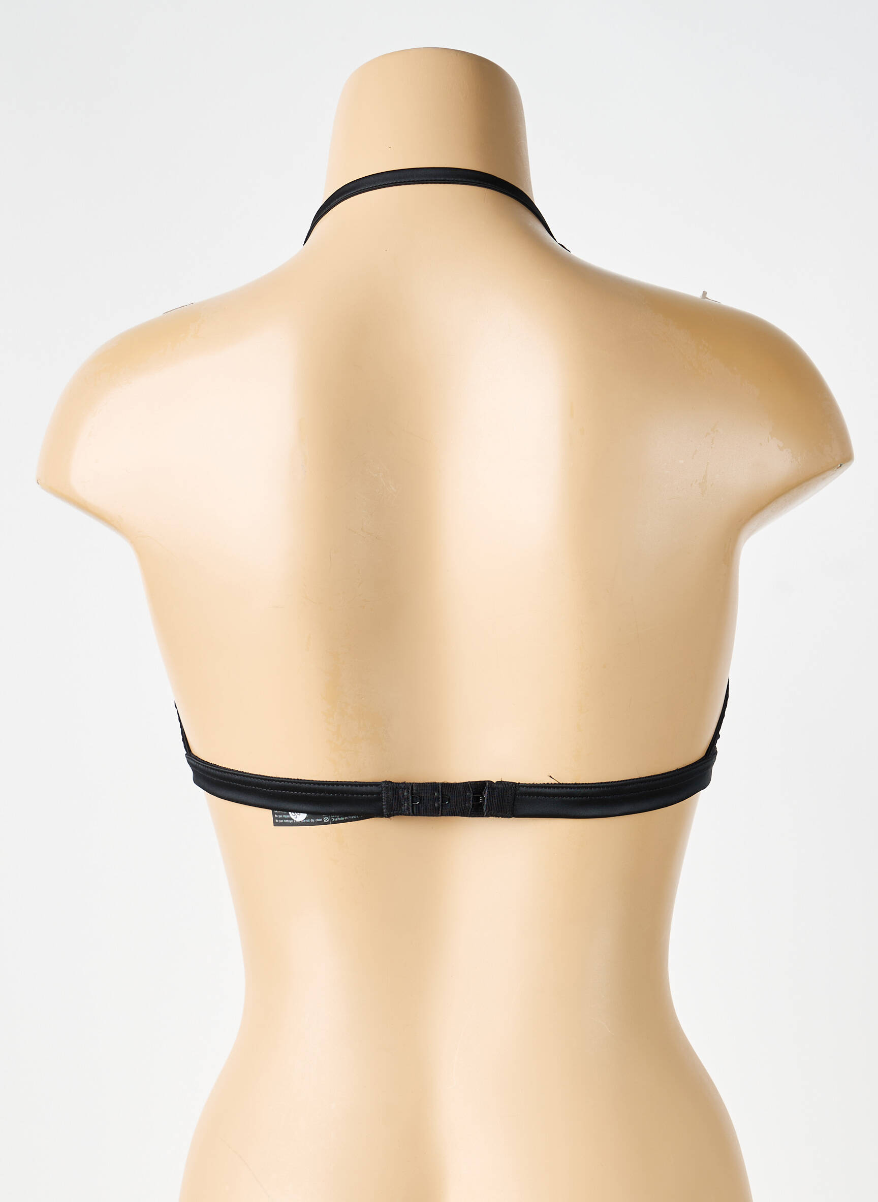 Sutien fără armatură bralete negru IMPLICITE femeie