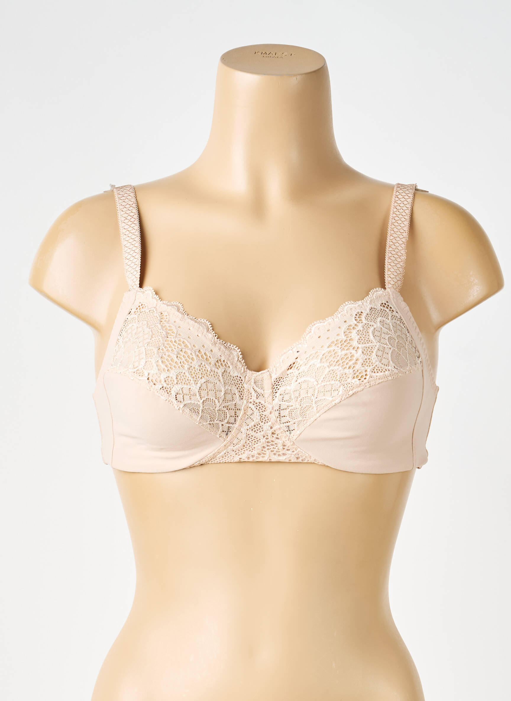 Sutien efect material satinat sutien cupe întregi cu decolteu înalt roz SIMONE PERELE femeie