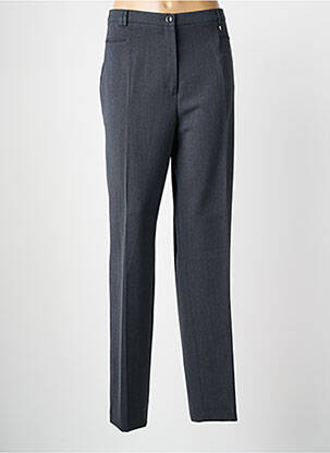 Pantalon drept talie cu cleme mărime normală gri SAINT HILAIRE femeie