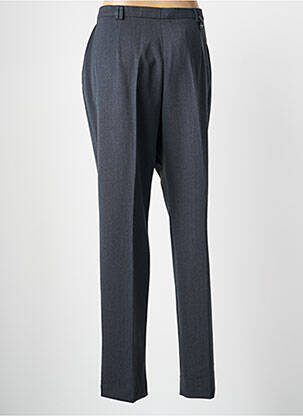 Pantalon drept talie cu cleme mărime normală gri SAINT HILAIRE femeie